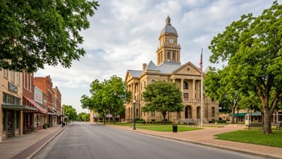 Historic downtown Belton, TX — the Bell County seat.