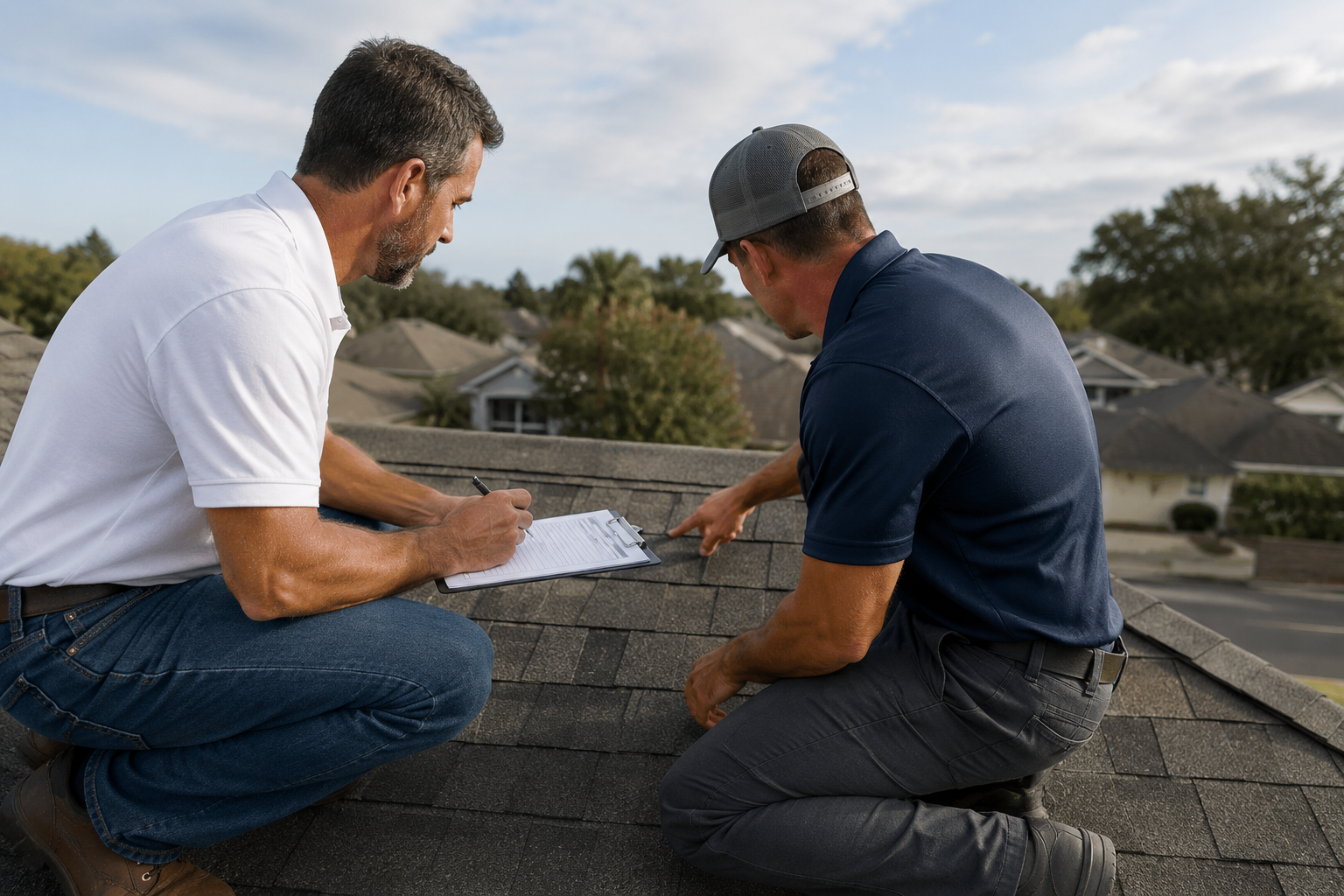 Insurance claim roof inspection by Martinez Construction in Bell County TX